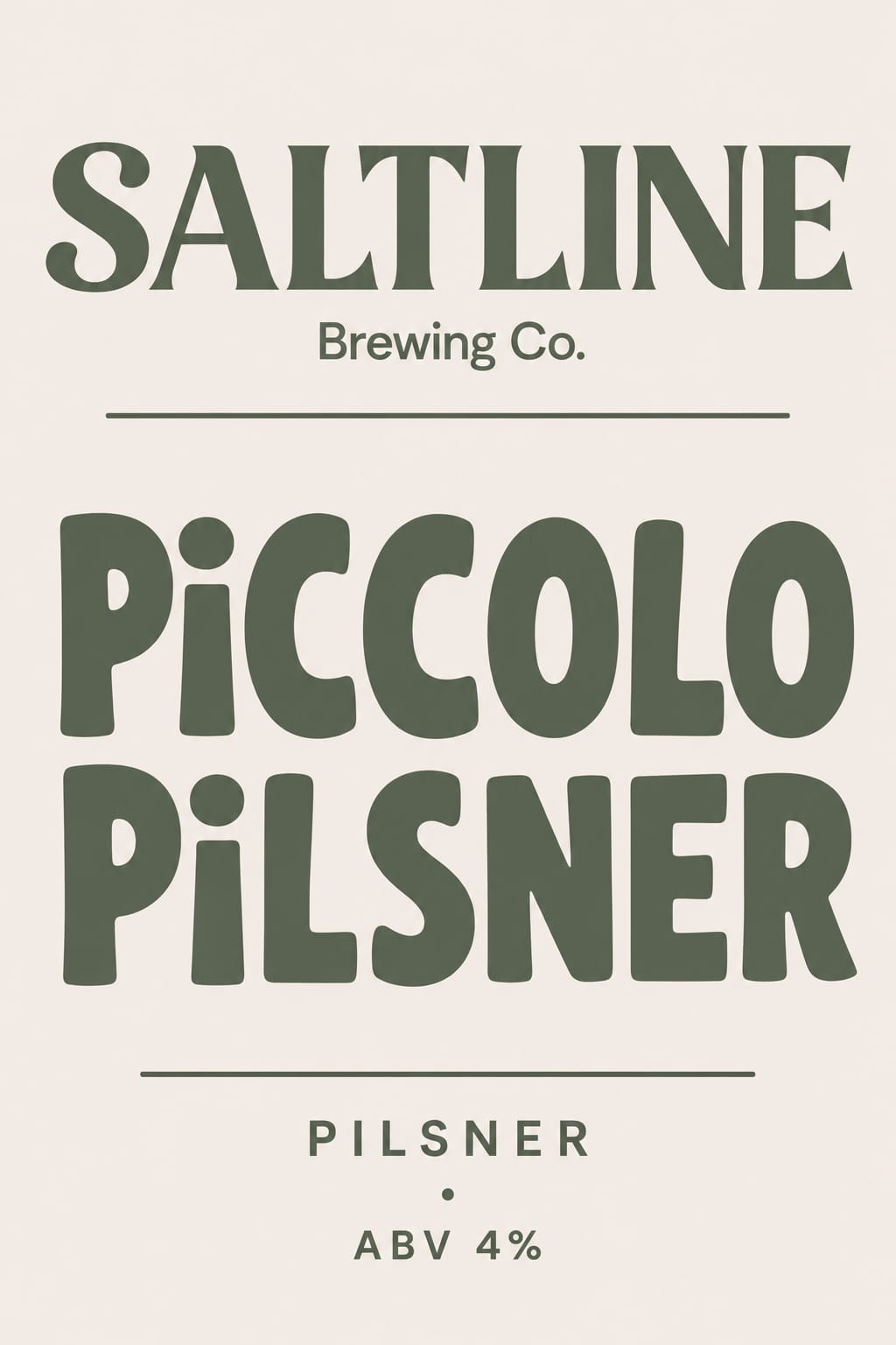 Piccolo Pilsner